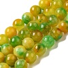 Natural Dyed White Jade Beads Strands G-M402-C04-15-1