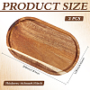 Wood Jewelry Plates ODIS-WH0177-014-2