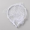 Bridal Rhinestones Pearl Mesh Veil Cloth Hair Bands MRMJ-WH0082-05B-02-1