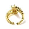 Brass with Cubic Zirconia Rings RJEW-B057-03G-01-3
