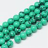 Dyed Synthetic Turquoise Bead Strands G-T053-10mm-02-1