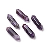 Natural Amethyst Double Terminal Pointed Pendants G-C007-02B-08-1