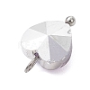Transparent Glass Charms PALLOY-JF04198-02-5
