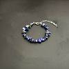 Natural Lapis Lazuli Chip Beaded Bracelets for Women IW6789-20-1