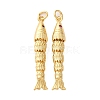 Rack Plating Brass Micro Pave Cubic Zirconia Pendants KK-M309-38J-G-1