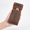 Portable Leather Single Watch Pouch Storage Bags ABAG-WH0032-45-3