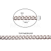 304 Stainless Steel Cuban Link Chains CHS-CJ0001-27A-2