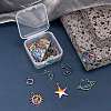 18Pcs 9 Style Rainbow Color Alloy Pendants FIND-LS0001-18MC-5