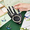 Resin Hand Ring Jewelry Displays RDIS-WH0006-19-2