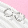 304 Stainless Steel Twist Hoop Earrings for Women EJEW-A130-02B-P-5