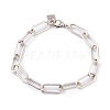 Brass Paperclip Chain Bracelets BJEW-H537-10AS-1