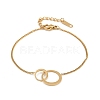 304 Stainless Steel Link Bracelets for Women BJEW-G755-01G-4