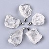 Raw Rough Natural Quartz Crystal Pendants X-G-N0326-52-1