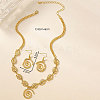 Vortex Alloy Pendant Necklace & Dangle Earrings Sets FS-WGE9BDE-01-3