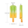 Rainbow Resin Pendants CRES-S359-30-2