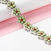 Handmade Porcelain Flower Beads Strands PORC-F003-01L-2
