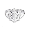 Non-Tarnish 304 Stainless Steel Spider Web Adjustable Rings for Women RJEW-I097-07P-2