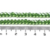 Electroplate Transparent Glass Beads Strands EGLA-A035-T4mm-A11-4