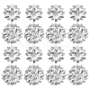 16Pcs 2 Styles Brass Rhinestone Shank Buttons FIND-AR0006-56-1