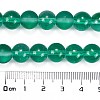 Frosted Transparent Glass Bead Strands GLAA-P065-10mm-14-3