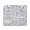 Heart Earrings Pendants DIY Silicone Mold DIY-Q033-06B-2