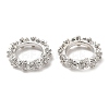Rack Plating Brass Micro Pave Cubic Zirconia Beads KK-A186-01A-P-3