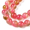 Dyed Natural White Jade Beads Strands G-T138-8mm-210-37-3