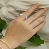 1Pc Imitation Pearl Beads Finger Rings RJEW-LP0003-52-1