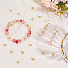 40Pcs Brass Double Bead Caps KK-BBC0022-79-4