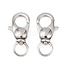 Tarnish Resistant 304 Stainless Steel Swivel Lobster Claw Clasps STAS-R065-10-1