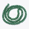 Opaque Solid Color Glass Beads Strands X1-EGLA-A034-P6mm-D09-2