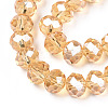 Electroplate Glass Beads Strands EGLA-A034-T10mm-A30-2