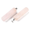 Natural Rose Quartz Pendants G-E603-02P-04-3