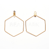 PVD Vacuum Plating 304 Stainless Steel Wire Pendants STAS-S103-14G-2