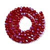 Electroplate Opaque Solid Color Glass Beads Strands LS-EGLA-A044-P3mm-L02-3