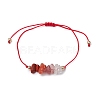 Gemstone Braided Bead Bracelet BJEW-JB11013-07-1
