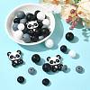 40Pcs 10 Styles Silicone Beads SIL-FS0001-27B-7