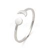 Non-Tarnish 304 Stainless Steel Open Cuff Rings X-RJEW-Q808-01A-P-1