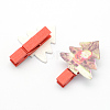 Cartoon Wooden Note Pegs Clips AJEW-S009-01-2