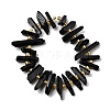 Electroplate Natural Quartz Crystal Beads Strands G-F800-B10-2