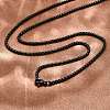 304 Stainless Steel Box Chain Necklaces NJEW-P244-01B-1