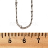 2MM Brass Satellite Chain Necklaces for Women NJEW-D302-49P-5