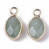 Natural Green Aventurine Pendants G-S359-014B-2