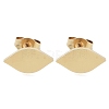 PVD Vacuum Plating 304 Stainless Steel Stud Earrings for Women EJEW-A048-46B-G-1