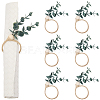 6Pcs PVC Leaf Napkin Rings AJEW-GF0011-03A-1