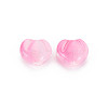 Two Tone Transparent Spray Painted Glass Beads GLAA-T022-24-C06-4