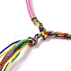 Polyester Braided String Cord Bracelet BJEW-I306-01A-3