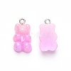 Gradient Color Opaque Resin Pendants X-RESI-R433-02-4