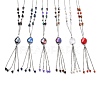 304 Stainless Steel Beaded Necklaces NJEW-H210-A-P-1