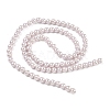 Electroplated Shell Pearl Beads Strands BSHE-G041-4mm-06-4